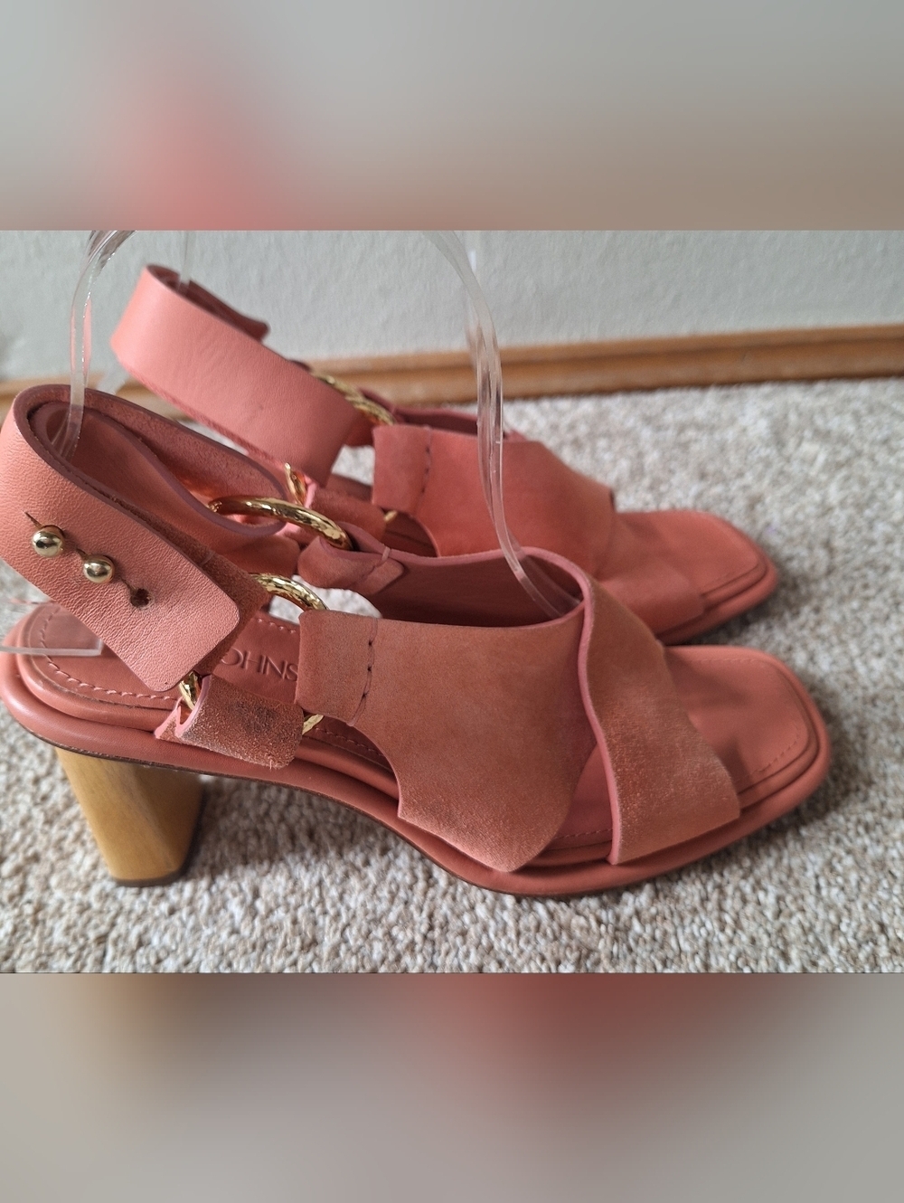ULLA JOHNSON Filippa Suede Open Toe Criss Cross Slingback Sandals Womens 37 - Picture 3 of 12